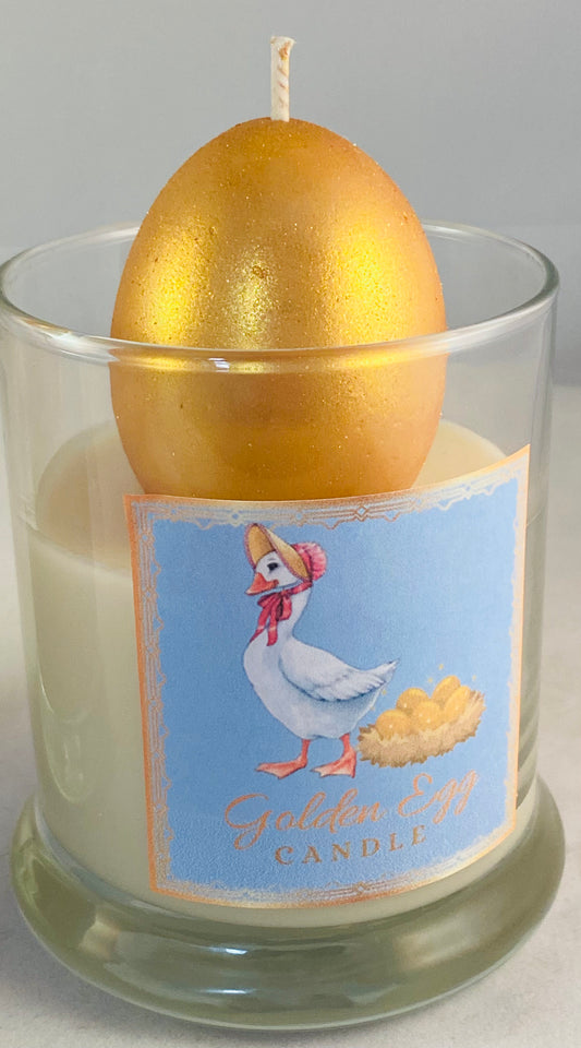 Golden Egg Candle