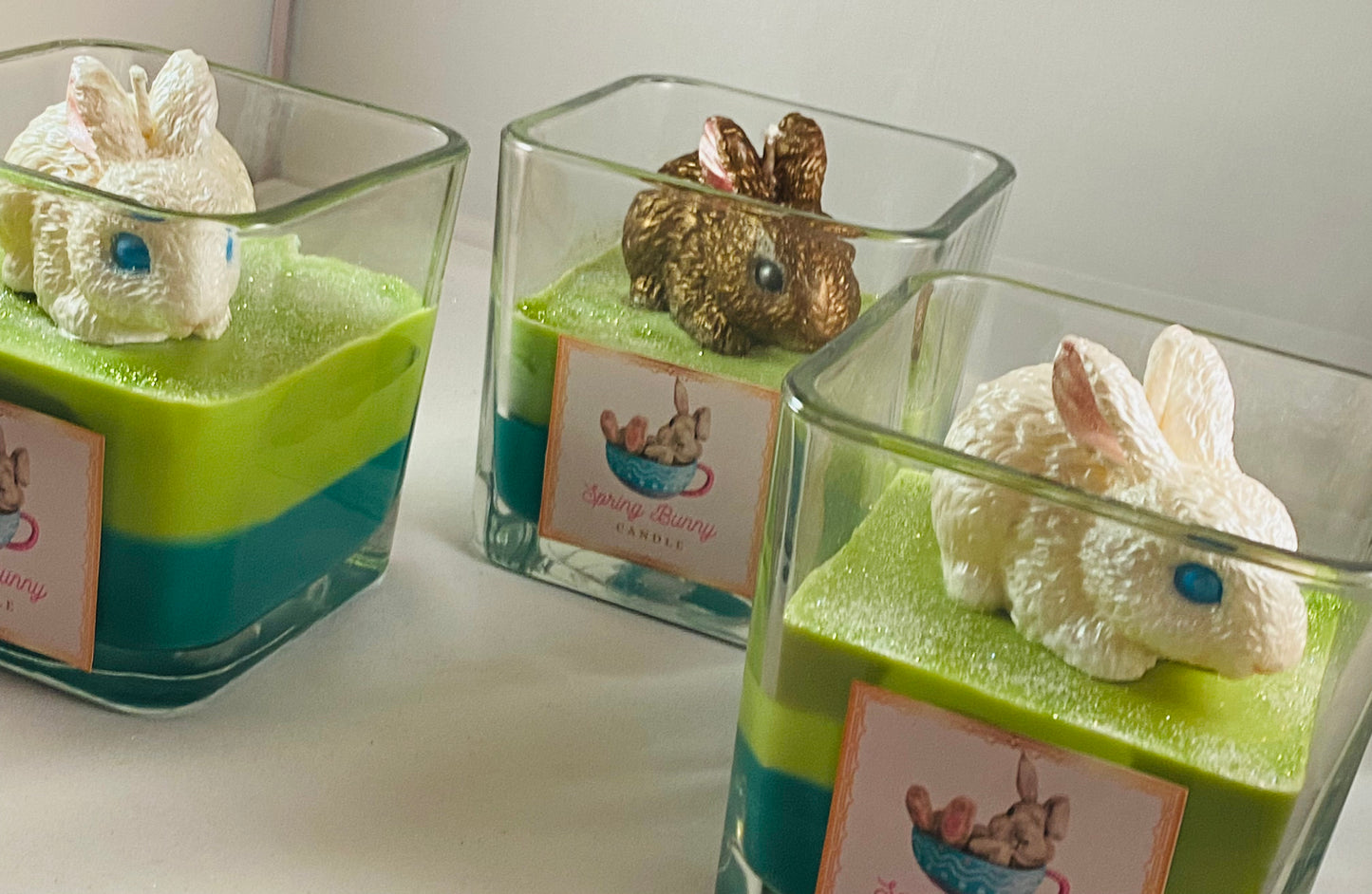 Spring Bunny Candles