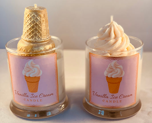 Vanilla Ice Cream Candle