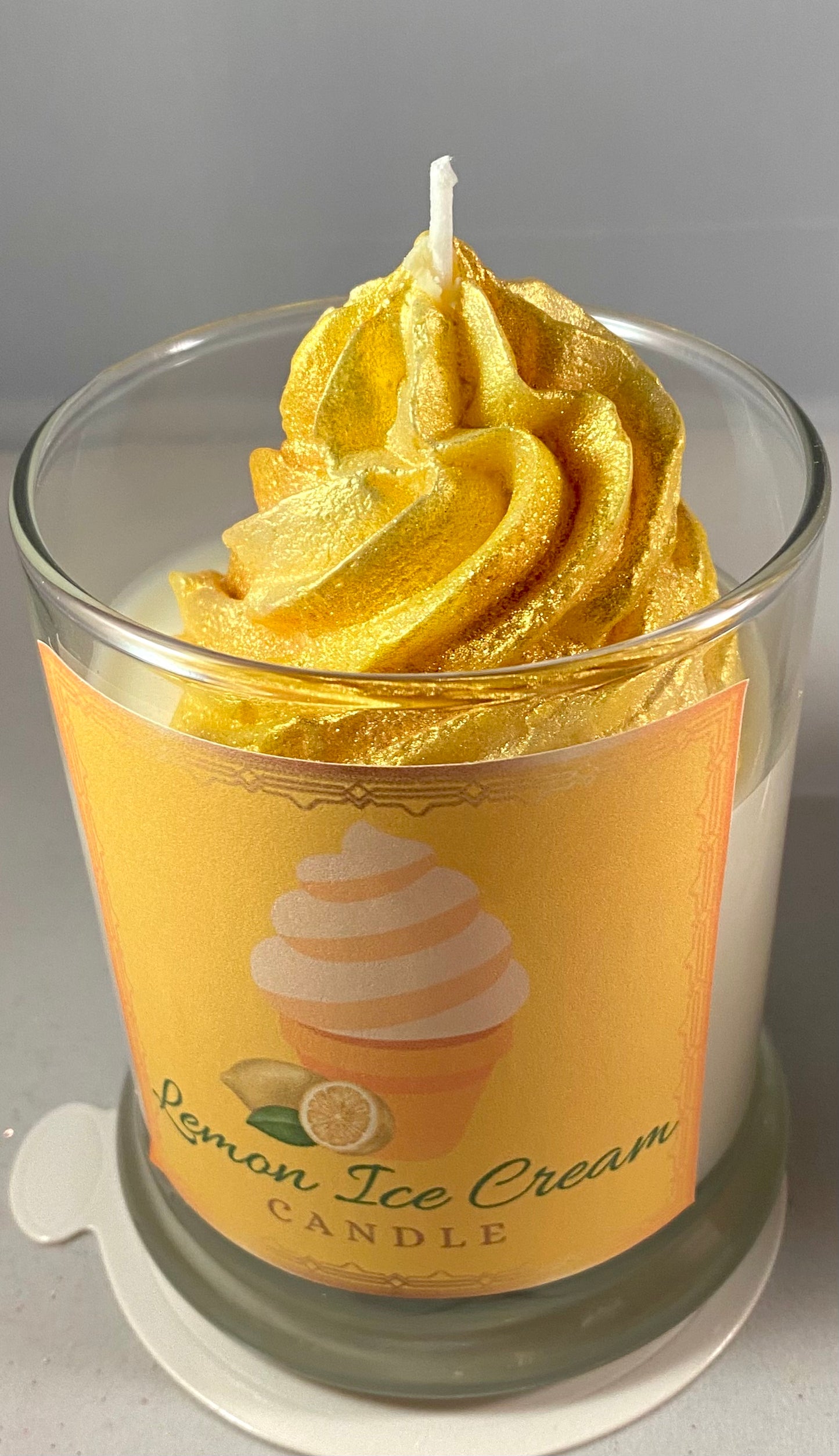 Lemon Ice Cream Candle