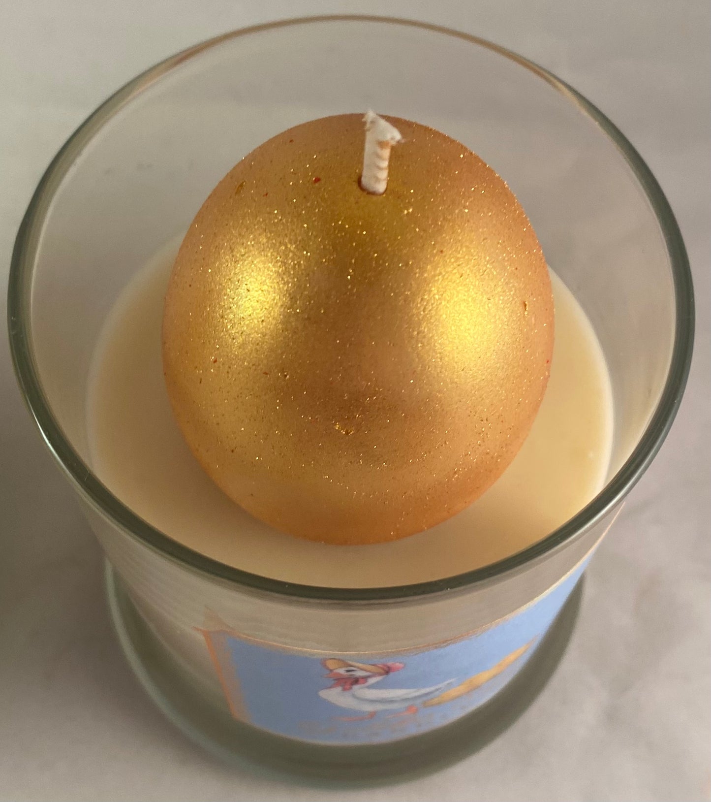 Golden Egg Candle