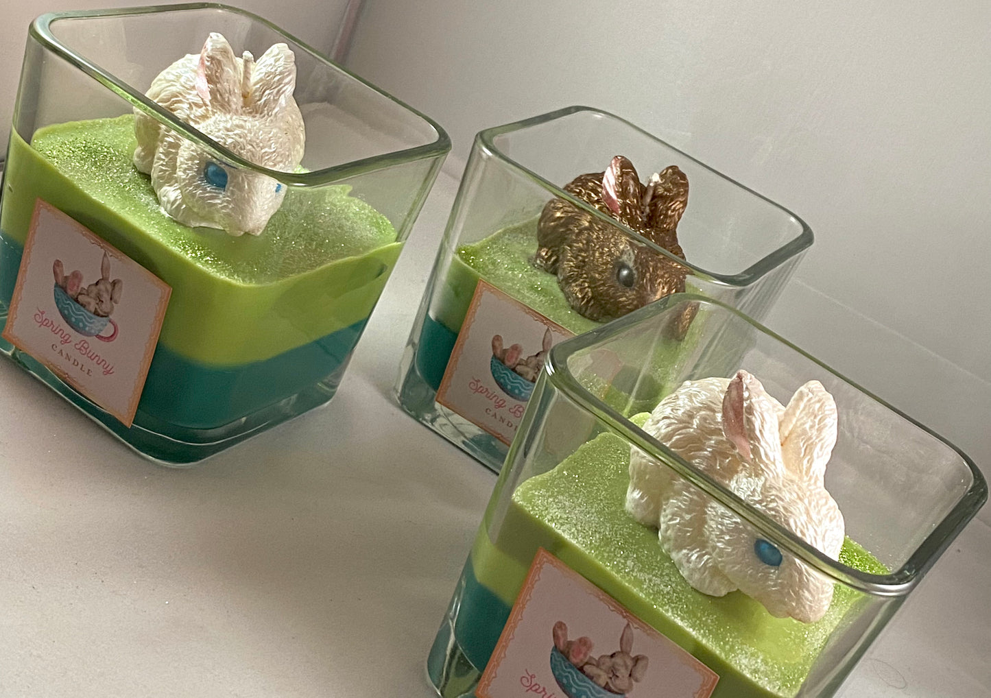 Spring Bunny Candles