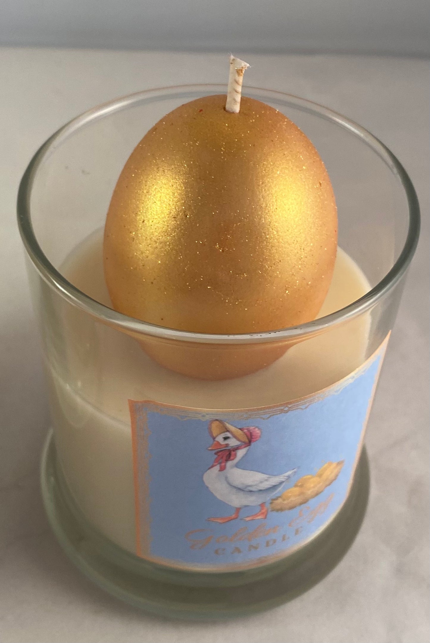 Golden Egg Candle