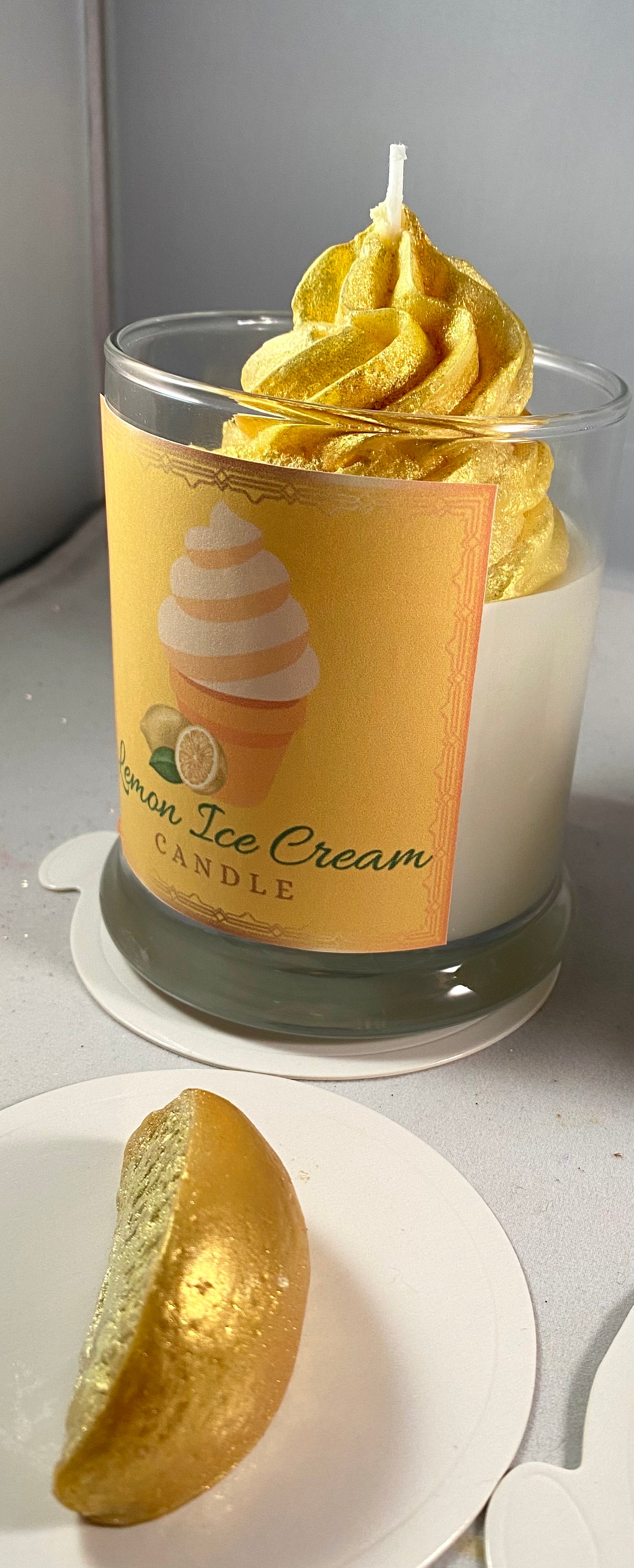 Lemon Ice Cream Candle