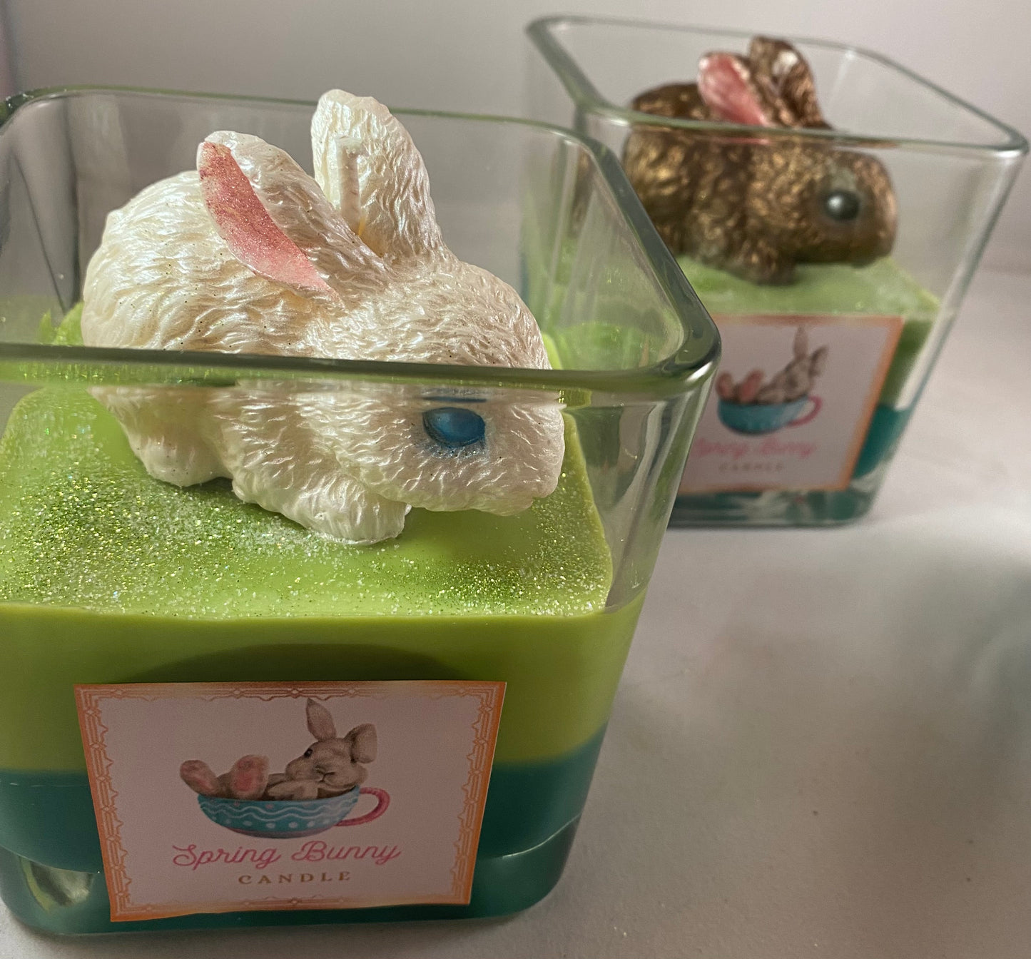 Spring Bunny Candles