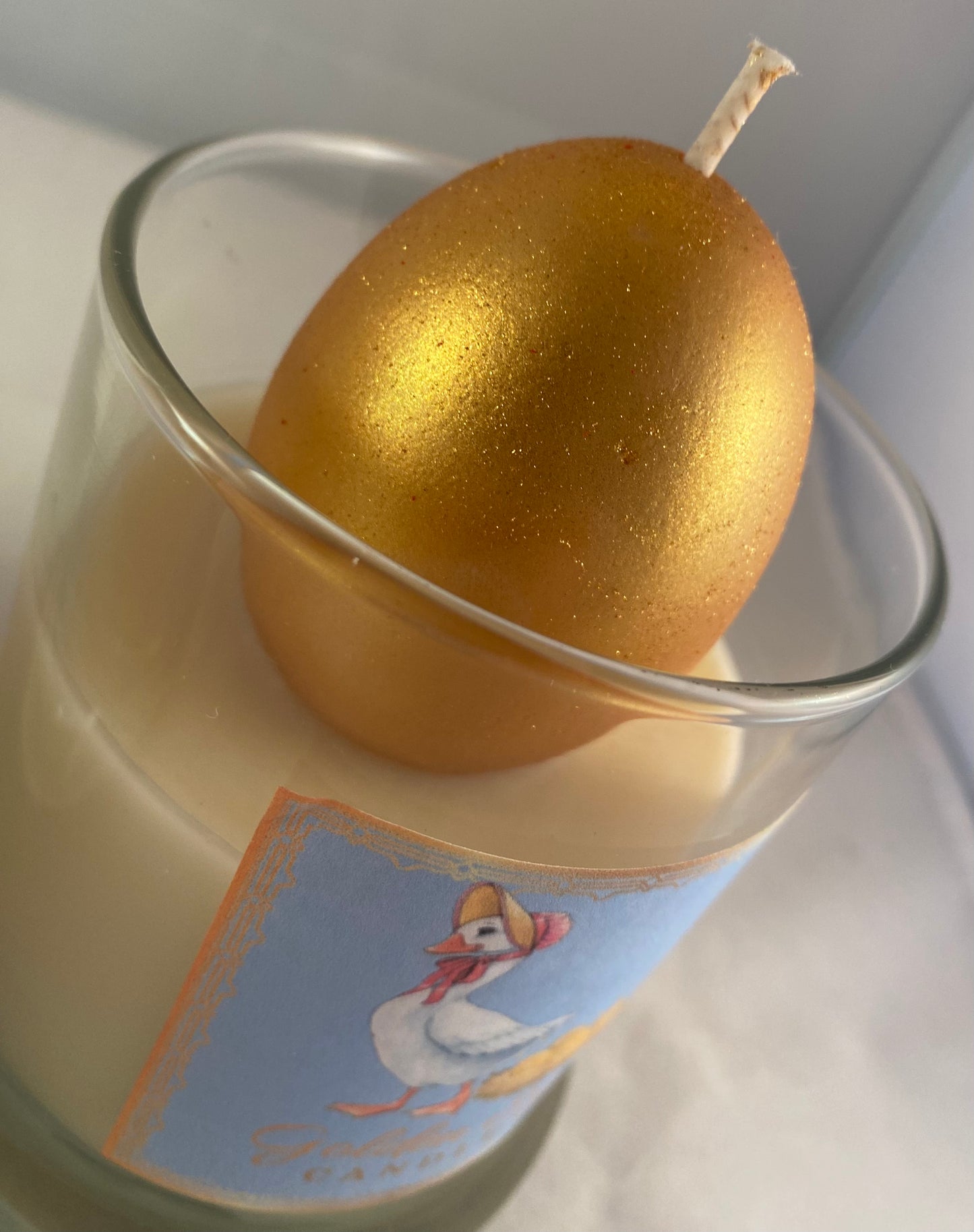 Golden Egg Candle