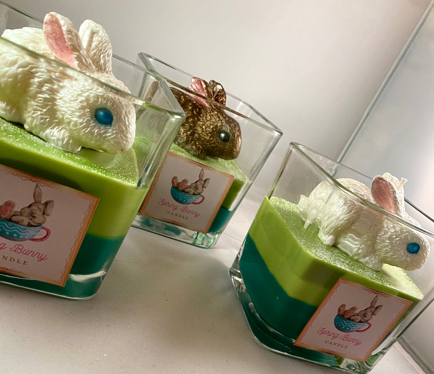 Spring Bunny Candles