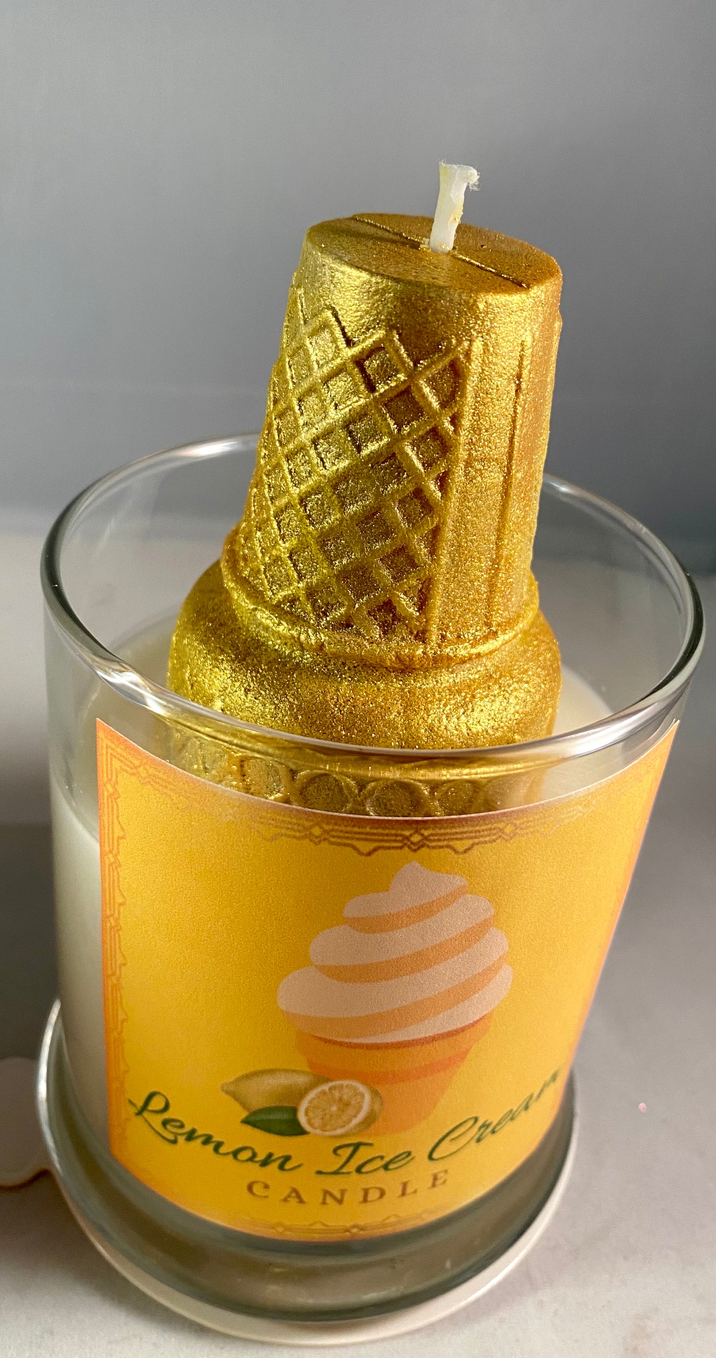 Lemon Ice Cream Candle