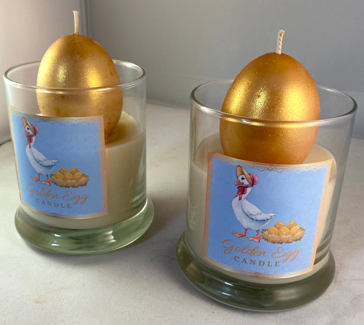 Golden Egg Candle