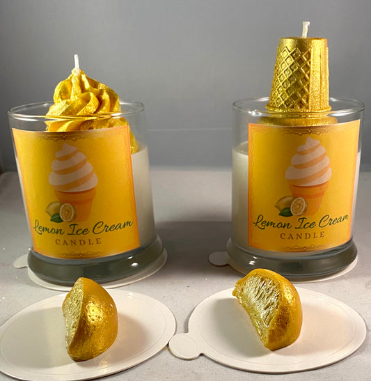Lemon Ice Cream Candle
