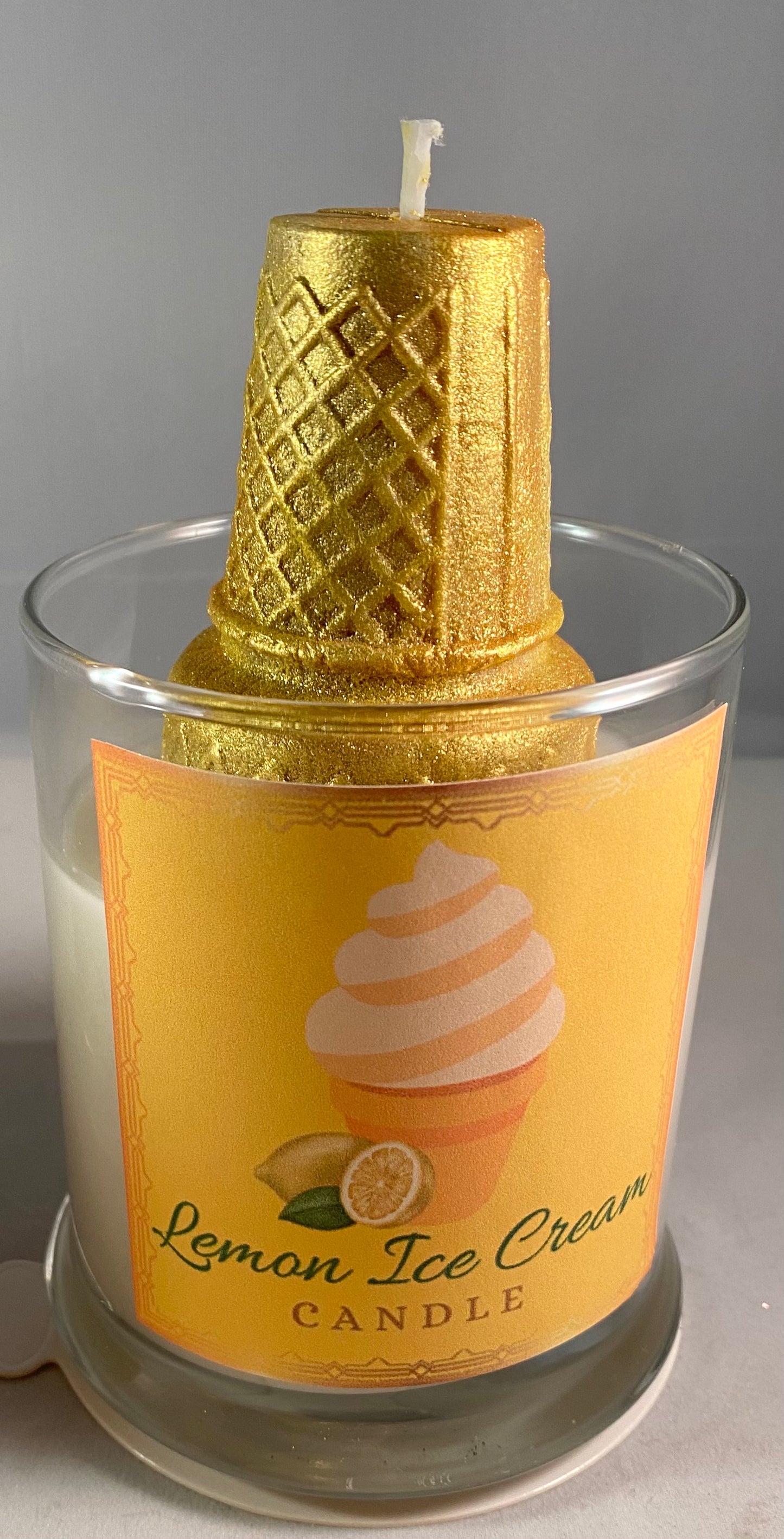 Lemon Ice Cream Candle