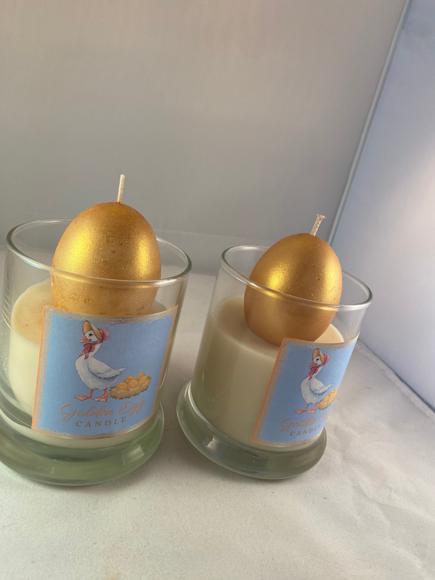 Golden Egg Candle